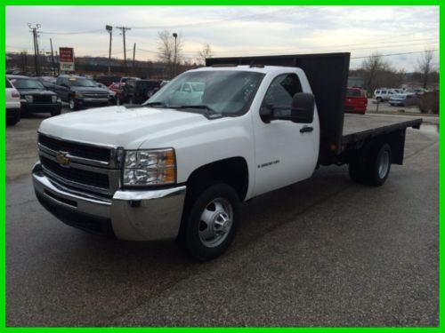 Duramax diesel 3500 4wd flatbed sierra silverado 2008