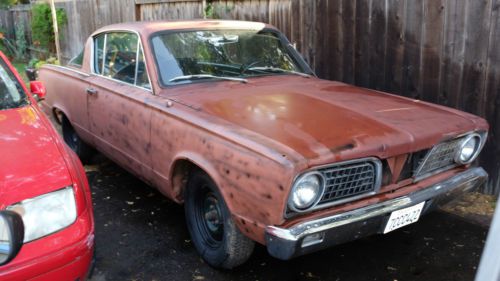 1966 plymouth barracuda factory special order 999 pink paint v8 playmate car