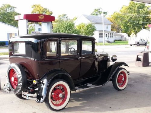 1930 ford model a four door town sedan nice