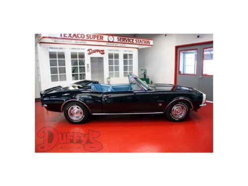 1967 Chevrolet Camaro Convertible Deepwater Blue Metallic V8, image 7