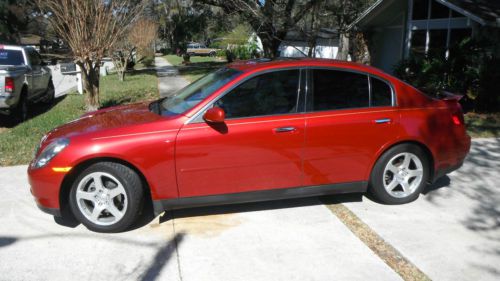 2004 infiniti g35 red