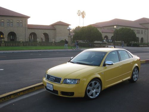 2004 audi b6 s4 sedan manual imola yellow rare