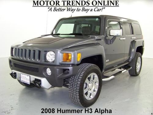 Alpha v8 chrome pkg sunroof leather htd seats 2008 hummer h3 41k houston texas