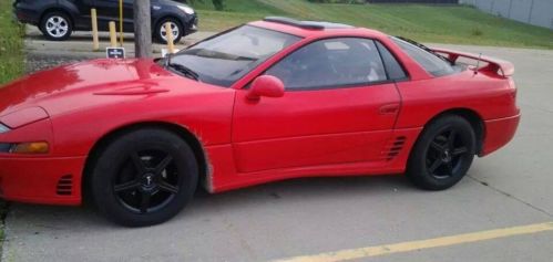 1993 mitsubishi 3000gt sl 3.0l v6 red black rims rebuilt transmission subs amp