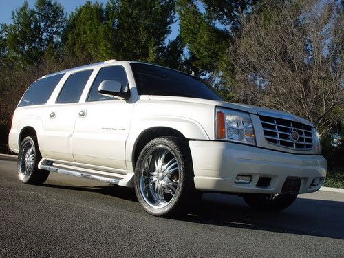 4x4 2006 cadillac escalade esv platinum awd dvd navi 22" wheels ft&amp;rr hte seat