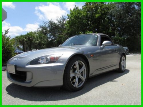 08 chicane silver 2.2l i4 manual:6-speed s-2000 convertible *cd changer *low mi