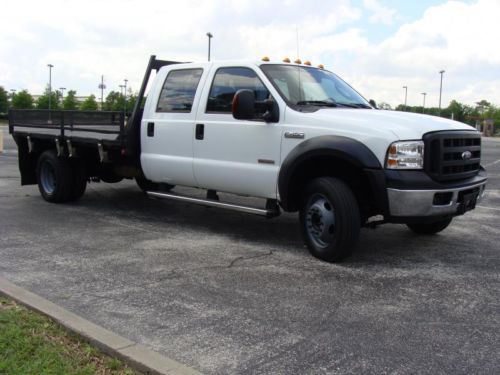 Crew cab ,6.0l diesel, 2wd, 11&#039; flat bed,