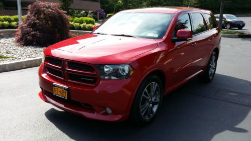 2013 dodge durango r/t 5.7l hemi, redline paint, dvd, gps, backup camera, etc.