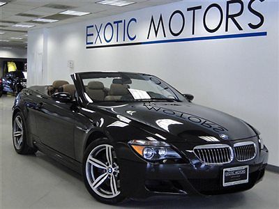 2007 bmw m6 conv&#039;t v10!! nav heated-sts hud pdc 500hp blk-softtop xenons 19whls