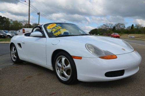 1999 porsche boxster base convertible 2-door 2.5l 85k miles black leather