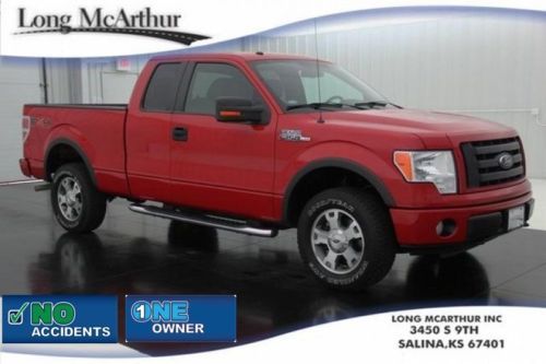 10 fx4 5.4 v8 4wd super cab 23k low miles clean autocheck sat radio sync