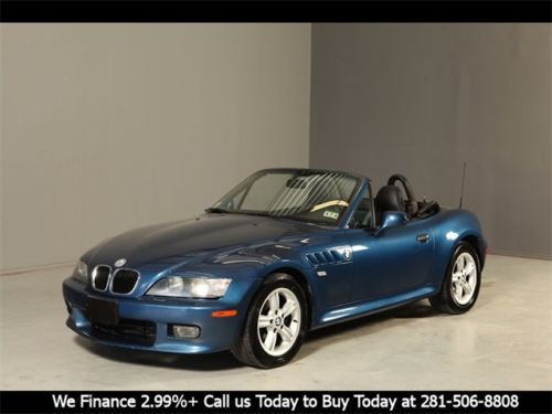 Z3 2.3l convertible 5-speed leather m sports pkg 18&#034; alloys wood clean carfax !