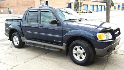 2002 ford explorer sport trac xl leather with 120k  4wd 4.0l runs a1 01 02 03 04