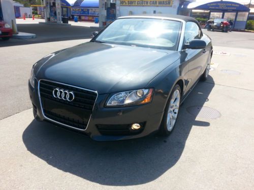 2010 audi a5 quattro cabriolet convertible no reserve turbo engine salvage awd