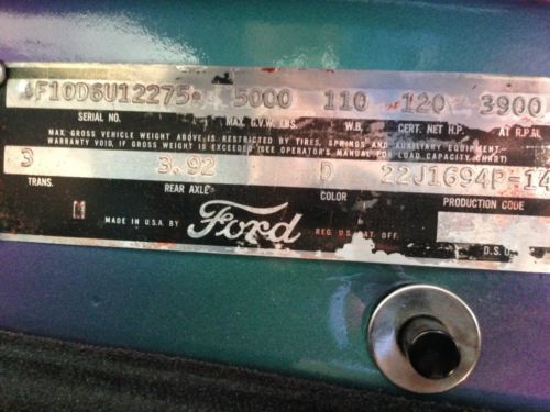 1956 Ford pickup F100 custom, image 16