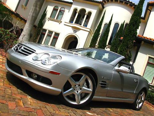 2003 mercedes sl55 amg~convertible~l@@k~low mileage~fl~mint~supercharged~nr~!