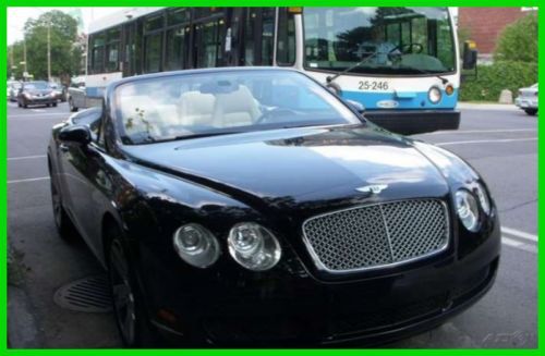 2007 bentley continental gtc luxury turbo 6l w12 60v automatic awd premium gps