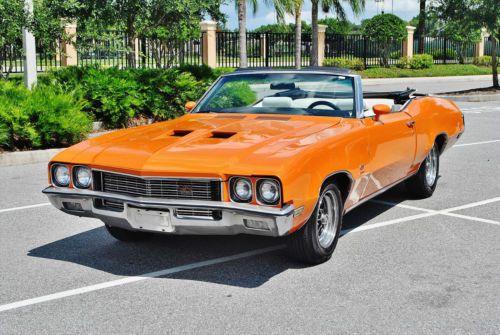 Simply gorgeous restored 1972 buick skylark gs tribute convertible done right.