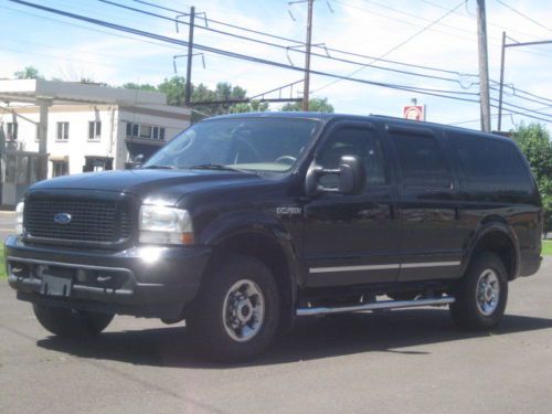 2003 ford excursion limited 4wd leather htd seats diesel dvd clean runs great!!!