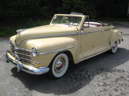 1948 plymouth convertible great little driver new mechanics chrome top interior