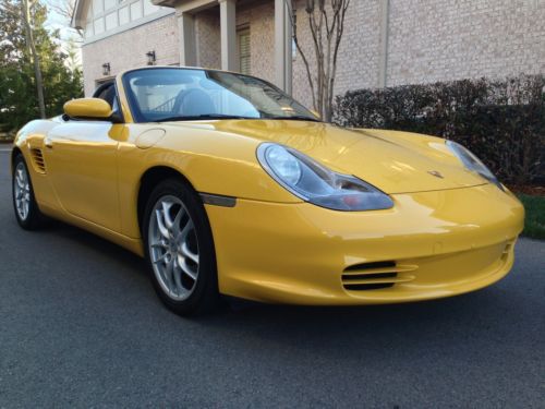 2003 porsche boxster speed yellow immaculate 5 speed manual