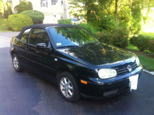 2001 volkswagen cabrio black on black automatic **low miles**