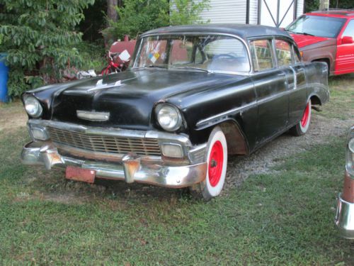 56 1956 chevrolet 210 series 4 door sedan unrestored original rat rod project