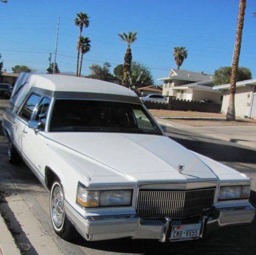 1991 m&amp;m hearse cadillac fleetwood brougham