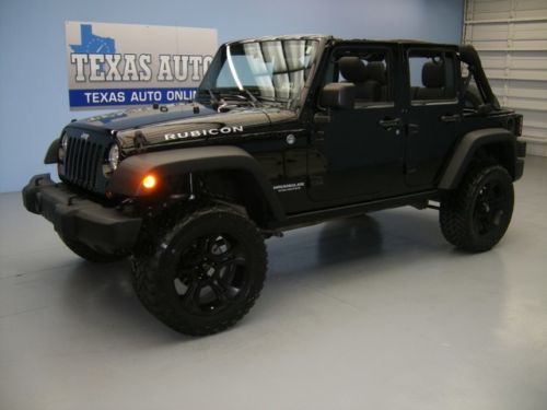 We finance!!!  2011 jeep wrangler unlimited rubicon 4x4 lifted auto texas auto