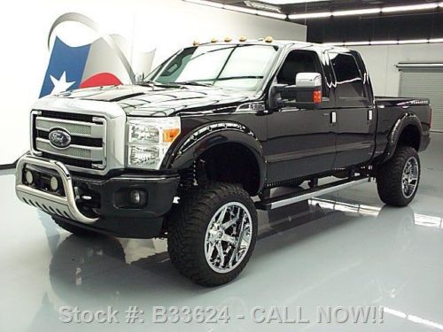 2014 ford f-250 platinum crew fx4 4x4 lift sunroof nav texas direct auto