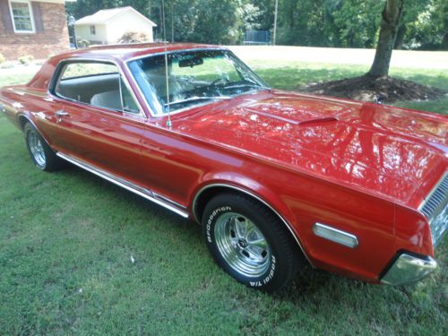 &#034;fully restored&#034; 1968 cougar xr7 classic, red with leather interior