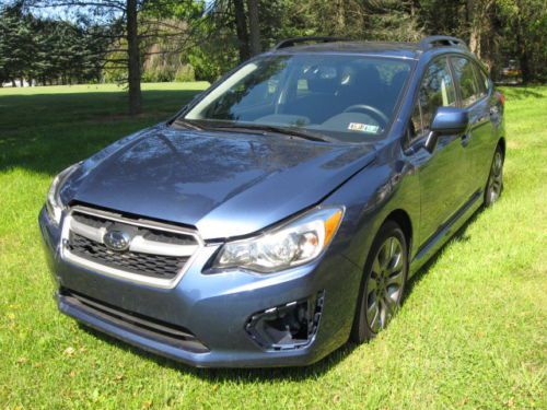 2013 subaru impreza sport premium wagon 4-door 2.0l,wrecked,salvage,repairable