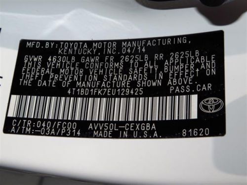 2014 toyota camry hybrid se limited edition