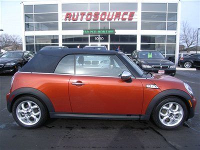 2011 mini cooper s convertible 6k miles loaded over $35k msrp warranty like new!