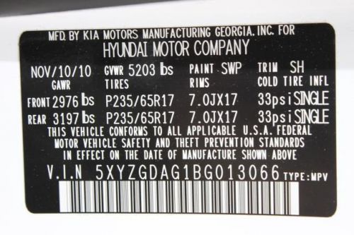 2011 Hyundai Santa Fe GLS, US $17,800.00, image 4