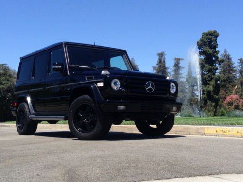 2003 mercedes-benz g500 g63 g550 g55 g class amg wagen black/black