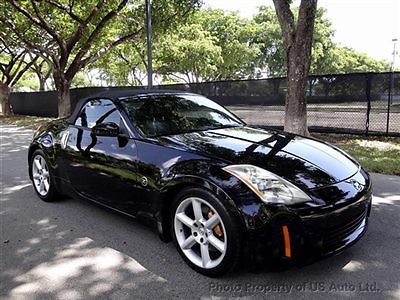 2005 nissan 350z enthusiast convertible one owner clean carfax 6spd manual fl v6