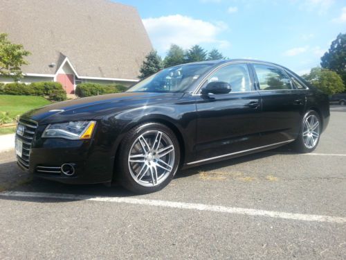 2011 audi a8l rare loaded $107k msrp exec pkg blk bge w/3 yr audi care warrty