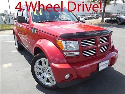 Dodge nitro 4wd 4dr heat low miles suv automatic gasoline 4.0l v6 cyl inferno re