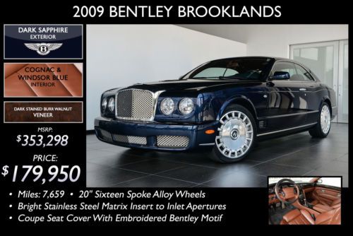 One owner; original msrp $353,298; dark sapphire / cognac &amp; windsor blue