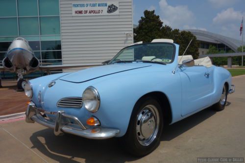 1968 volkswagen vw karmann ghia convertible - fully restored texas car - video