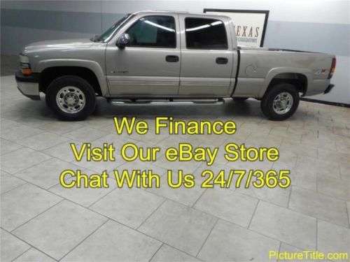 02 silverdo 1500hd ls 4x4 6.0 v8 crew cab carfax certified we finance texas