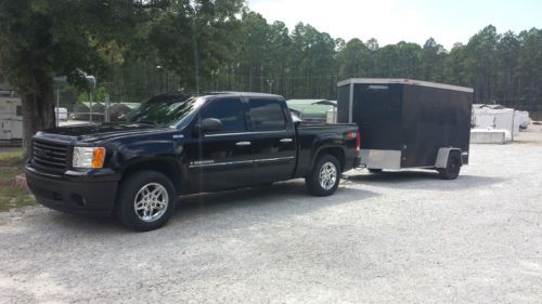 2008 gmc sierra z71 allterrain black new engine trailer 6x12 4x4 hid headlights