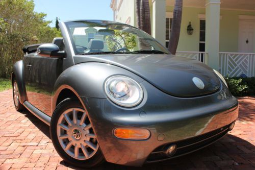 2005 volkswagen beetle gls convertible-exclusively fla-kept-garaged-rare color