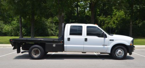 2004 ford super duty f350 crew cab flat bed 6.0l diesel