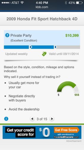 2009 Honda Fit Sport Hatchback 4-Door 1.5L, US $9,200.00, image 16