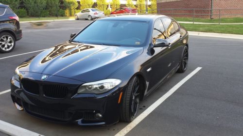 2011 bmw 535i m sport package f10 n55 carbon black 6 speed manual rare