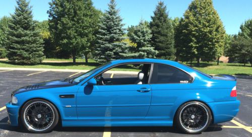 2001 bmw e46 m3 6spd laguna seca blue 79k