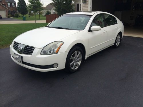 2004 nissan maxima 3.5 sl, pearl white, leather, navigation