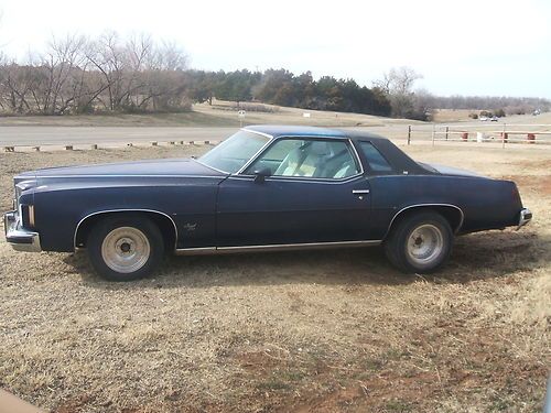 1974 pontiac grand prix sd a real sj with 455 v8 - 4 bbl